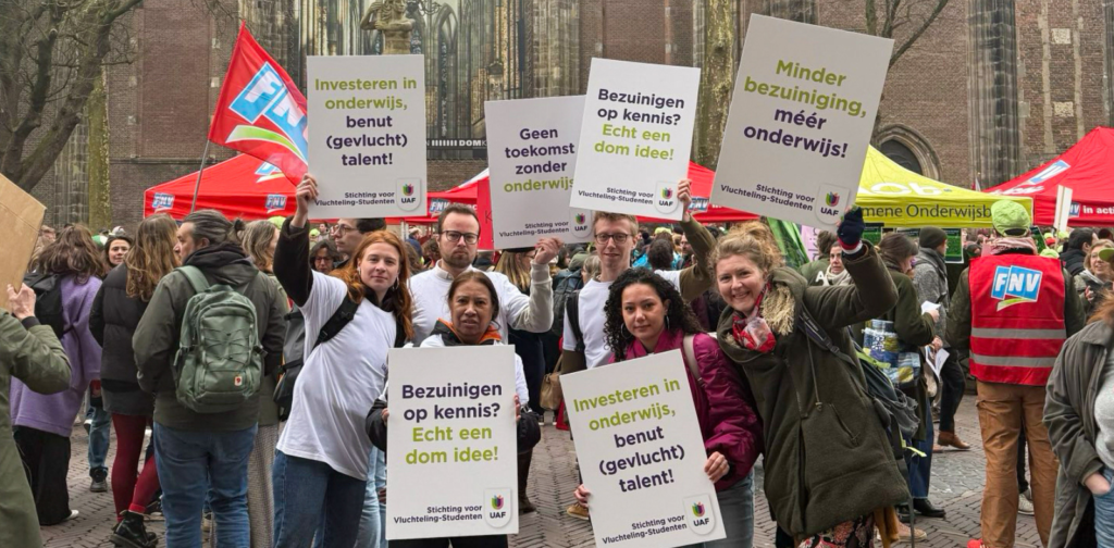 UAF protesteert mee tegen bezuinigingen onderwijs